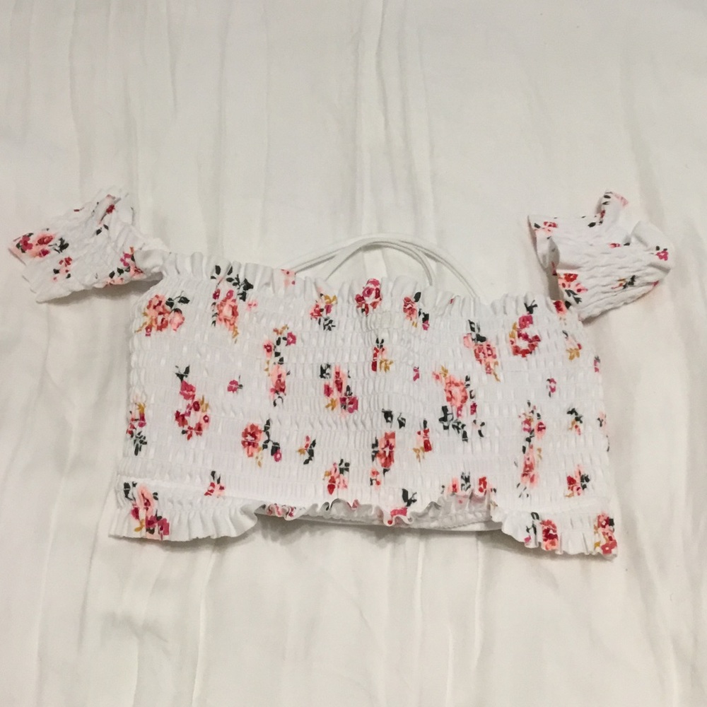 Floral swim top